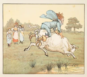 „Niemand hat dich gefragt, Sir!“, sagte sie, aus The Hey Diddle Diddle Picture Book, veröffentlicht 1882